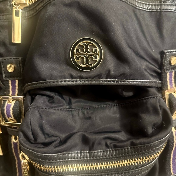 Tory Burch Nylon Backpack – Black & Gold – Authentic - Picture 3 of 16